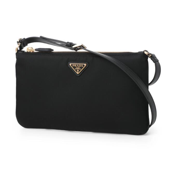 Rakuten - PRADA　RE-NYLON POUCH　1NE545　2C06　F0002　NERO　プラダ　カーフ　ショルダーバッグ　ブラック　クロ