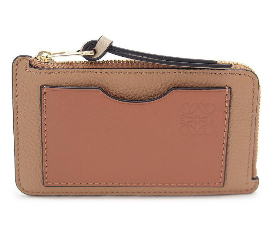 LOEWE COIN CARDHOLDER C660Z40X07 0608 TOFFEE/TAN ロエベ コインカードホルダー タン ブラウン