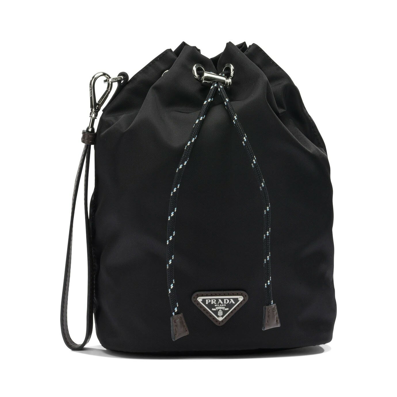 PRADA　SPEEDROCK RE-NYLON AND LEATHER POUCH　2NE067　2HE1　F0002　NERO　プラダ　メンズ　ポーチ　クロ　ブラック