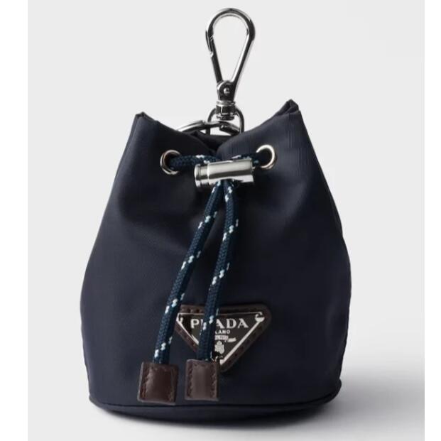 PRADA MINI ICON RE-NYLON KEYCHAIN CHARM 2TT202 2HE1 F0008 NAVY プラダ キーホルダー キーコインチャーム ナイロン ネイビー