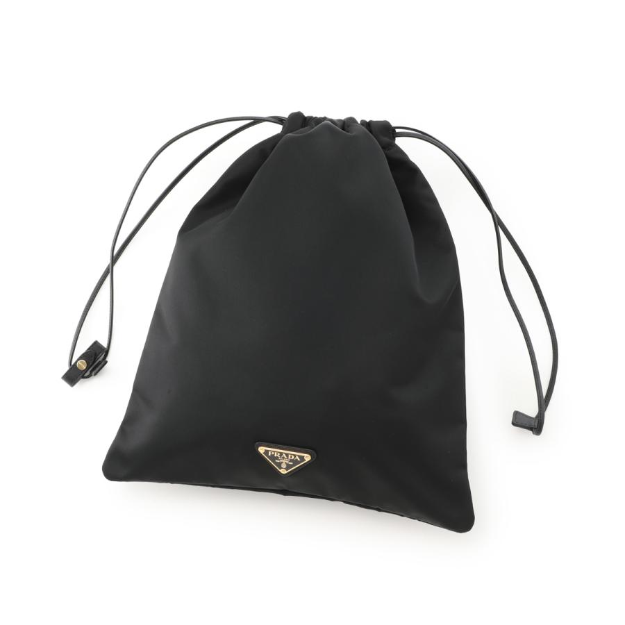 Rakuten - PRADA　RE-NYLON POUCH　1NK001　2HG6　F0002　NERO　プラダ　ナイロン　ポシェト　クロ　ブラック