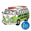 ステッカー 切り文字 プリンタック 2枚入 Life is what you enjoy. 人生楽しんだもん勝ち カッティング 車 かっこいい ブランド シンプル おしゃれ クーラーボックス アウトドア ことわざ 格言 ワーゲンバス バン イエティ サーフィン surf 【メール便送料無料】