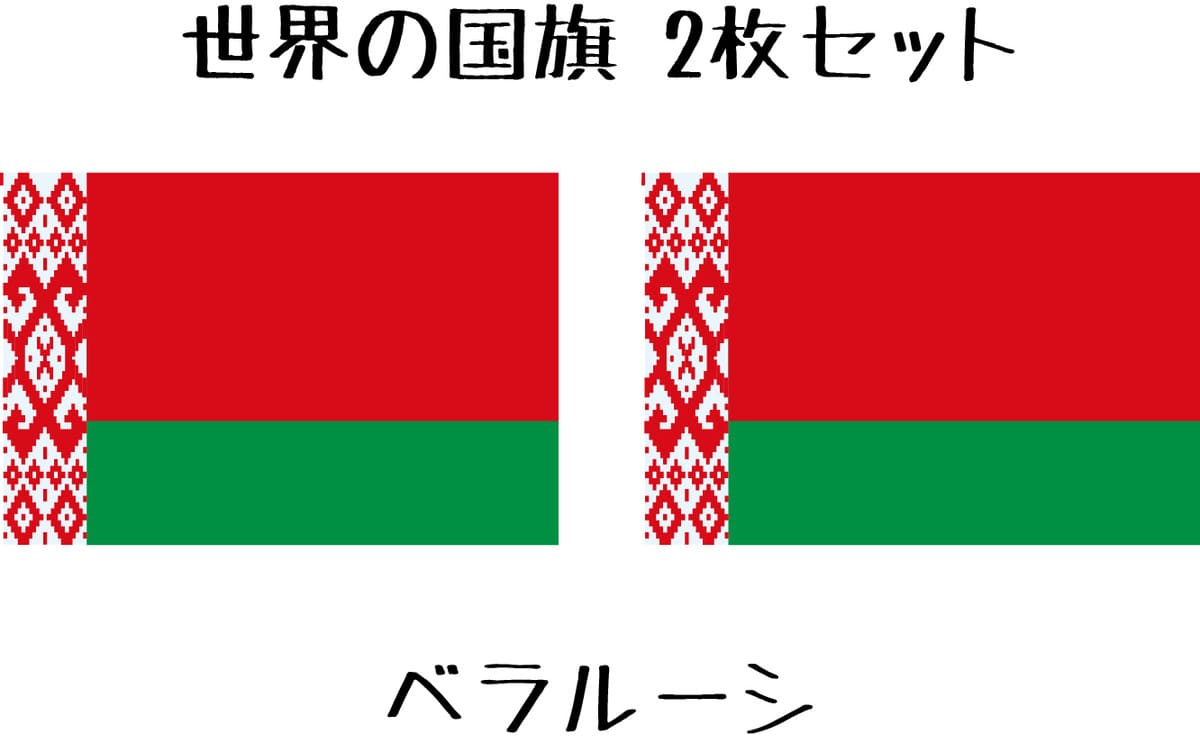 ベラルーシ 国旗 水無しで貼れる タトゥーシール シール 応援 フェイスシール フェイスペイント スポー..