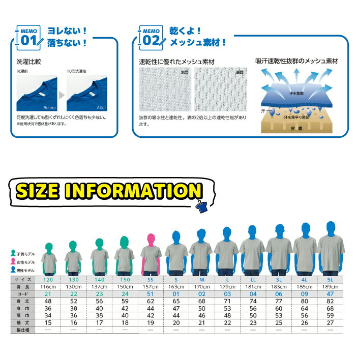 ドライ Tシャツ 吸汗速乾 00300-ATCの紹介画像3