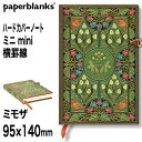 paperblanks ペーパーブランクス ミニ ハードカバー ミモザ Poetry in Bloom ノート 横罫線 メモ帳 アンティーク PB4616-5