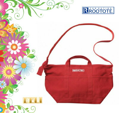 ※メール便対応※ ROOTOTE ショルダーバッグ クロスボディー/斜めがけ/ 男女兼用 コットン イエロー カナリアcolor ポップ 【ルートート デリ 2way ショルダー】