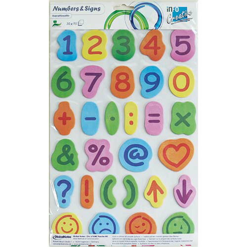Rakuten - ふせん　【ナンバー＆サイン】　数字　記号　ノンホルム　プリントインフォーム