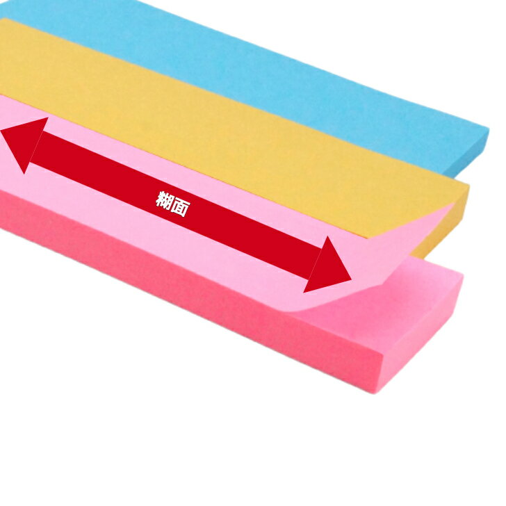 ふせん　広範囲糊　【ラベルメモ（25x75mm）】超普通粘　ハイスタンダード　FSC認証紙　ほぼ全面糊　剥がれにくい　ドイツ製　プリントインフォームジャパン 2