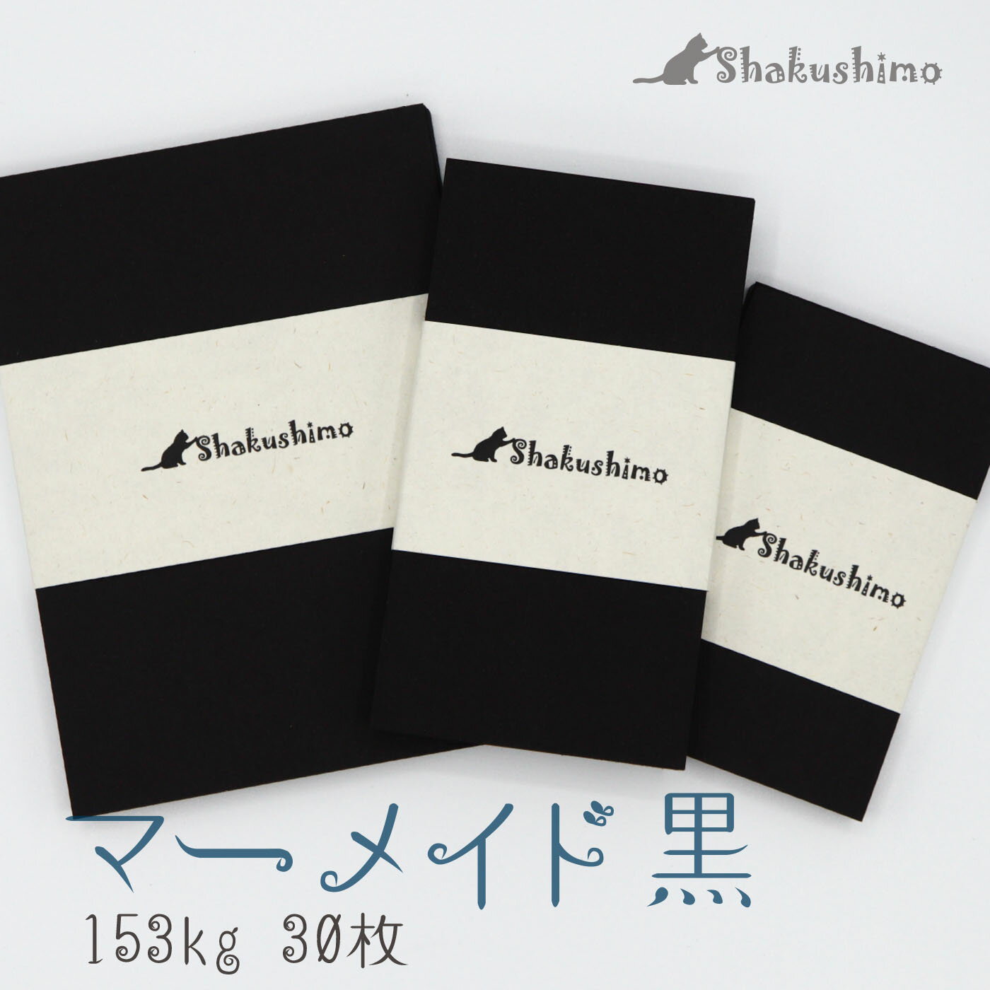 プライスカード 30枚 マーメイド 黒 ブラック black 凹凸 凸凹 でこぼこ 153kg メッセージカード しゃくしも 値札 メモ おしゃれ 125×90 110×60 91×55 名刺サイズ