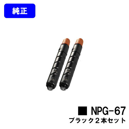 CANON トナーカートリッジ NPG-67 ブラックお買い得2本セット【純正品】【翌営業日出荷】【送料無料】【iR-ADV C3330/iR-ADV C3330F/iR-ADV C3320F/iR-ADV C3530/iR-ADV C3530F/iR-ADV C3520F/iR C3020F】※ご注文前に在庫確認をお願いします