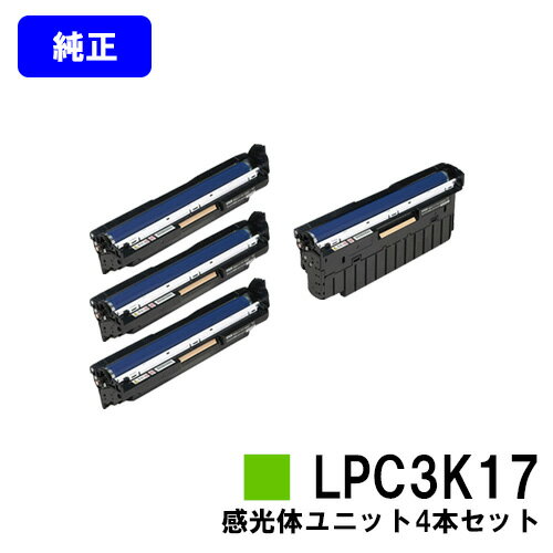 EPSON 感光体ユニット LPC3K17お買い得4色セット【純正品】【即日出荷】【送料無料】【LP-M8040/LP-S6160/LP-S7100/LP-S7160/LP-S8100/LP-S8160/LP-S8180/LP-S7180】