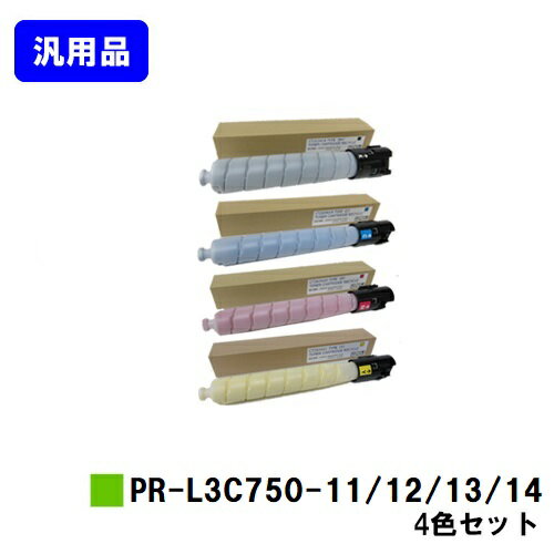Rakuten - NEC トナーカートリッジ PR-L3C750-11/12/13/14お買い得4色セット【汎用品】【翌営業日出荷】【送料無料】【Color MultiWriter 3C750】※白ボトル仕様