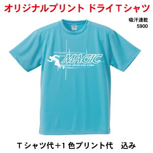 オリジナルスポーツTシャツ/チームウェア/ユニフォームに最適/メンズ/プリントオーダーメイド/クラスTシャツ/体育祭/学園祭/イベント/文化祭/名入れ/部活/運動会/記念品/応援/5900 5枚〜9枚