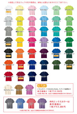 オリジナルTシャツ 送料無料 ドライTシャツ 1色プリント代込 グリマードライTシャツ300ACT 200枚〜 プリント オーダーメイド クラスTシャツ 体育祭 学園祭 イベント文化祭 プリント名入れ 部活 運動会記念 応援