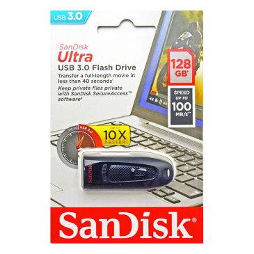 SanDisk (サンディスク) Ultra USBメモリ 128GB USB3.0 SDCZ48-128G-U46