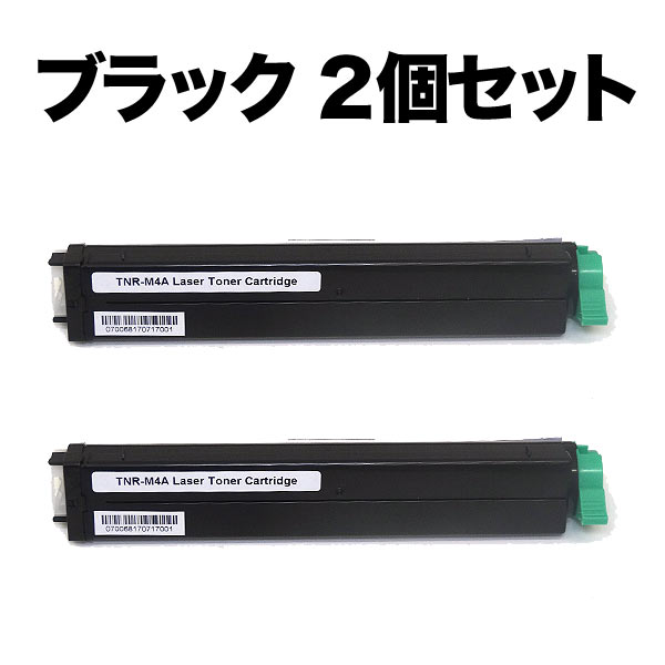 ポイント増量中 沖電気用 TNR-M4A 互換トナー 2本セット ブラック 2個セット ML18 ML18N ML18NR ML22L ML22N ML22NR