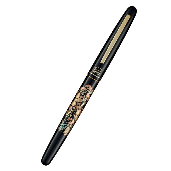 【取り寄せ品】呉竹 Kuretake くれ竹万年毛筆 蒔絵物語 秋息吹 黒
