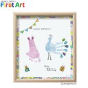 シヤチハタ Shachihata 手形・足形アート制作キット ファーストアート First Art 色紙サイズ ウサギとクジャク HPSK-SB/H-1