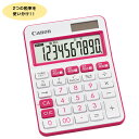 お買い物マラソン中 P10倍 【取り寄せ品】CANON キヤノン カラフル電卓 ミニ卓上サイズ 10桁 ピンク LS-105WUC-PK