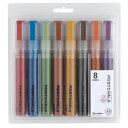 【取り寄せ品】呉竹 ZIG POSTCHALK MARKER WET-WIPE 6MM TIP ディープ 8色セット POST-500A/8VD ディープ8色セット