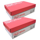 只今ポイント10倍 High White 高品質・高白色 コピー用紙 A3 500枚×3冊×2箱 3000枚 【メーカー直送品】 A3 3000枚