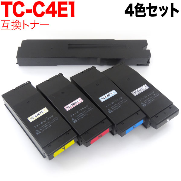 沖電気用 TC-C4EK1 互換トナー ※廃トナーボックス付属 4色セット C650dnw