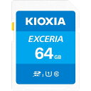 KIOXIA LINVA() SDJ[h Exceria SDXC U1 R100 C10 tHD ǂݎ 100MB/s 64GB LNEX1L064GG4