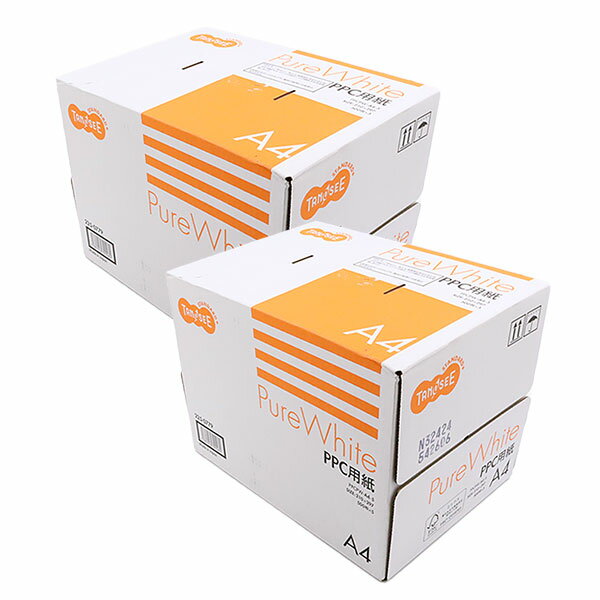 【楽天スーパーセール中ポイント10倍】 Pure White 高品質・高白色 コピー用紙 A4 500枚×5冊×2箱 5000..
