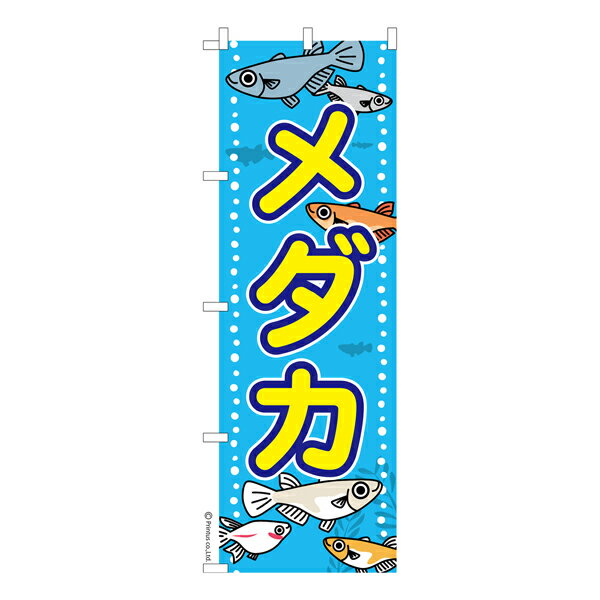 Streamer - 【いちばの日はポイント10倍】 のぼり旗 めだか 3 メダカ 1枚より 既製品のぼり 納期ご相談ください 600mm幅