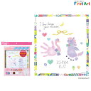 【取り寄せ品】シヤチハタ Shachihata 手形・足形アート制作キット ファーストアート First Art 色紙サイズ はくちょうとペガサス HPSK-SB/H-7