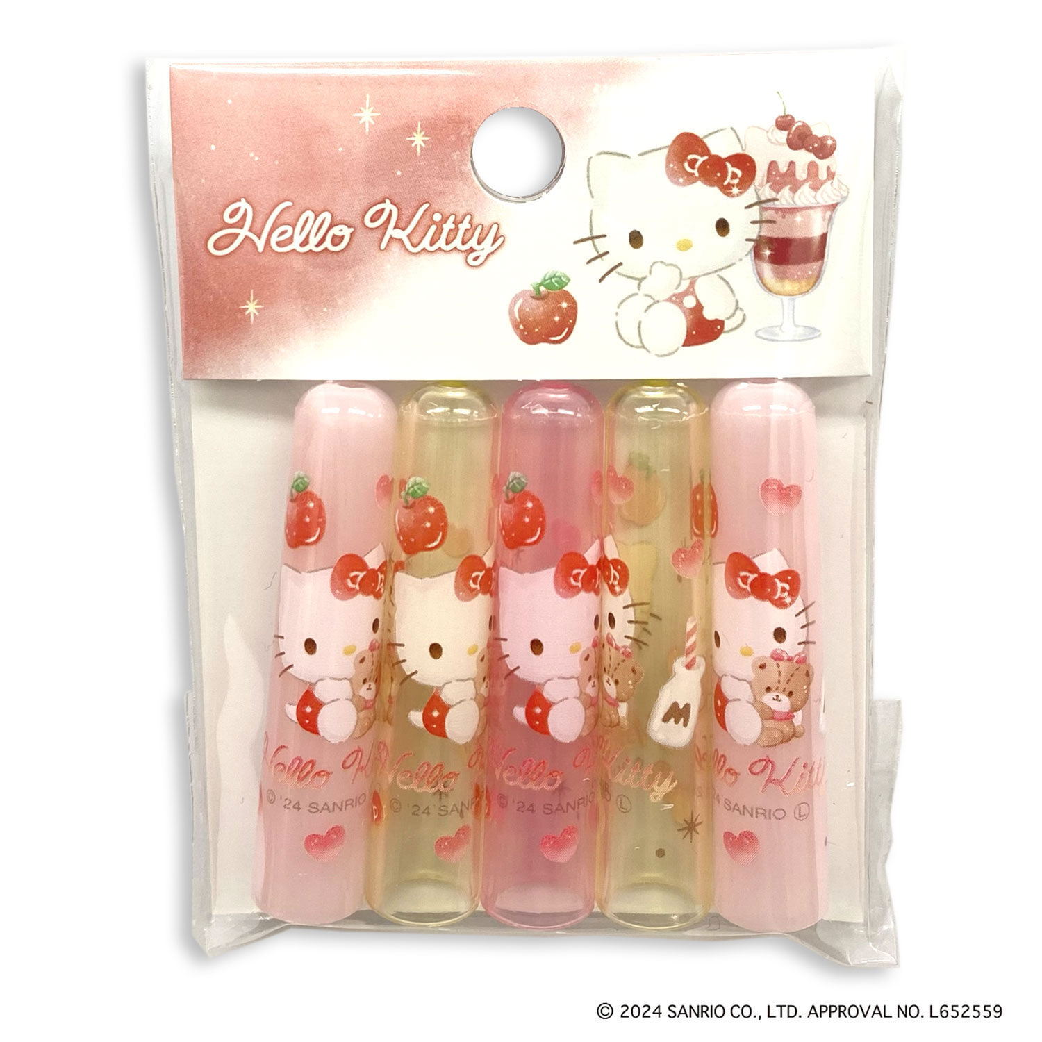 カミオジャパン サンリオキャラクターズ 鉛筆キャップ ハローキティ 5本入 305256