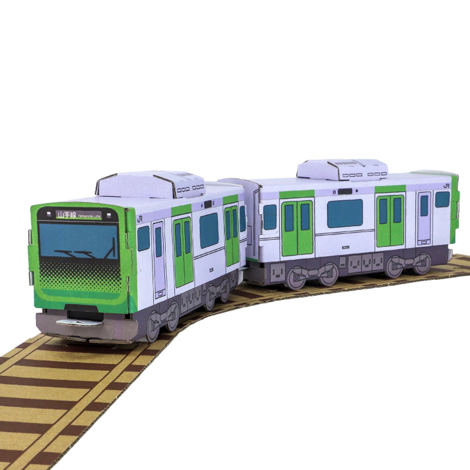 【いちばの日はポイント10倍】 hacomo ハコモ ダンボール工作キット ハッピーレール 山手線E235系 THM-6953