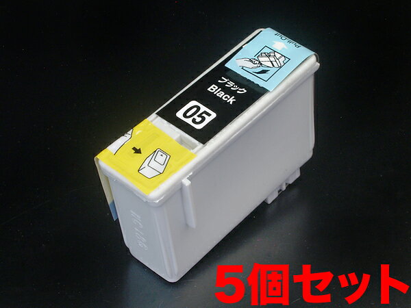 IC1BK05 エプソン用 IC05 互換インクカートリッジ ブラック 5個セット ブラック5個セット PM-3300C PM-3300C UG PM-3500C PM-3700C PM-720C PM-780C PM-780CS PM-780CV PM-790PT