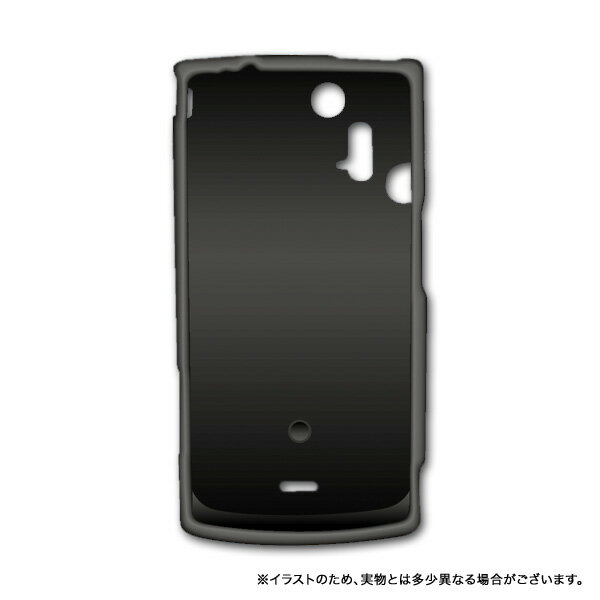 Xperia acro専用 シェルカバー ブラッ