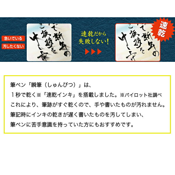 【マラソン中当店ポイント10倍 】 【取り寄せ品】PILOT パイロット 瞬筆 本格毛筆 顔料インキ 黒 中字 SVSG-80FDM-B 黒・中字