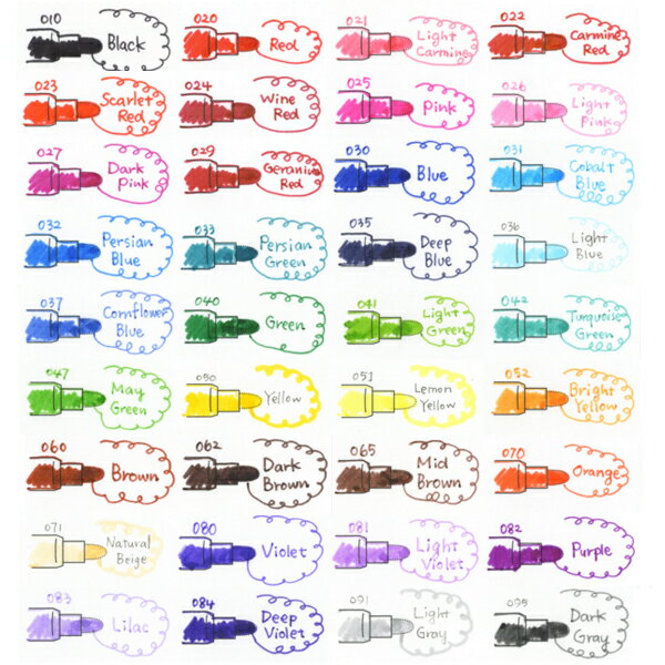 【マラソン中当店ポイント10倍 】 呉竹 Kuretake ZIG クリーンカラーf 6V 6色セット TCS-6000T/6V