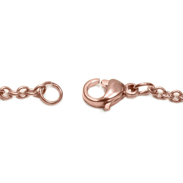 prirodaのサージカルステンレス製 ピンクゴールド カット無し アズキチェーン 幅1.9mm 長さ45cm ネックレス 金属アレルギー ネックレス｜アングル3