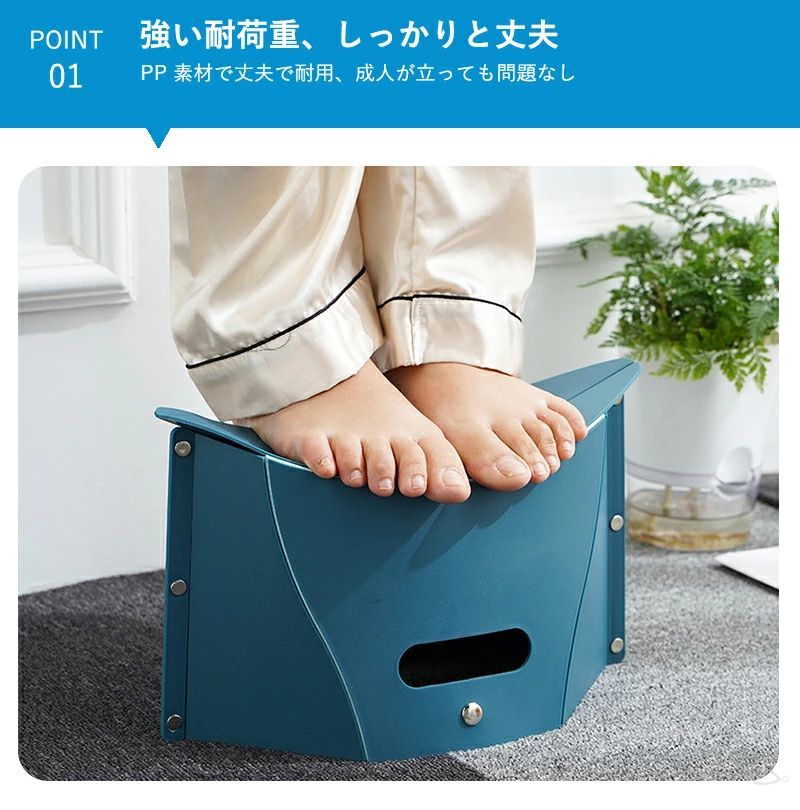 【3点セット】折りたたみチェア 折りたたみ椅子 アウトドアチェア 持ち運び 軽量 簡易チェア 折り畳み 椅子 イス チェア スツール ポー コンパクト キャンプ レジャー 旅行 収納便利 prisashop-10036917 プリサショップ サンプル画像3
