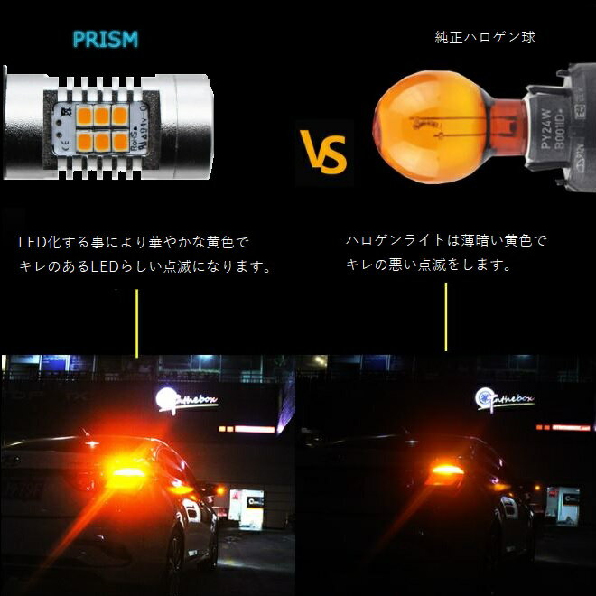 BMW Z4 E89 コンバーチブル LED ウインカー フロント側対応 簡単交換タイプ キャンセラー付 PY24W 爆光1100LM アンバー 2個 1set 送料無料