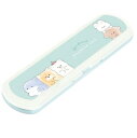 スプーン 箸 コンビセット ワンタッチオープン ケース付き グリーン 動物柄
