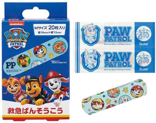 パウパトロール 絆創膏 男の子 車 犬 キャラクター 救急 ばんそうこう 日本製 プチギフト