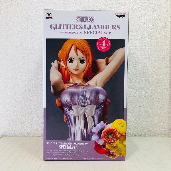 ONE PIECE　フィギュア　ワンピース　GLITTER&GLAMOURS　-NAMI＆ROBIN-SPECIALver.　全4種　B　NAMI　紫ドレス　ナミ