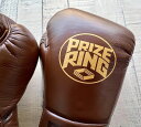 PRIZE RING/プライズリング Classic XX ボクシンググローブ 10oz 本革製 ダークブラウン 3