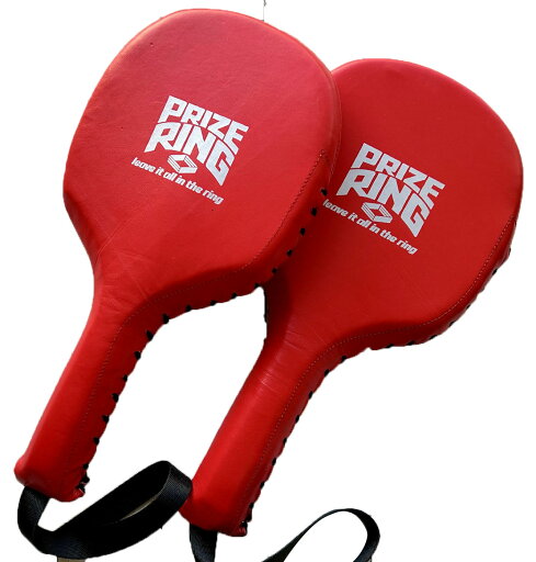 PRIZE RING/プライズリング ボクシング用ハンドミット 本革製 赤 PRIZE RING/プライズリング ボクシング用ハンドミット 本革製 赤