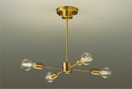 大光電機 シャンデリア DCH42488YG 調光 キャンドル色 白熱灯60W×4灯相当