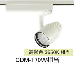 大光電機 生鮮食品用スポットライト LZS9123PWW2 ダクト用 高彩色 CDM-T70W相当 3650K