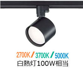 大光電機 ダクトレール用スポットライトDSL5589FBG 3色温度切替
