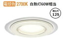 オーデリック 軒下用ダウンライト OD261030LR 浴室灯 電球色 高演色 Φ125 白熱灯60W相当 工事必要