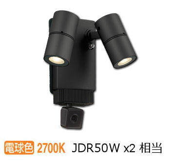 オーデリック 顔識別カメラ付ミニマルエクステリアスポットライト OG264254R 電球色 工事必要