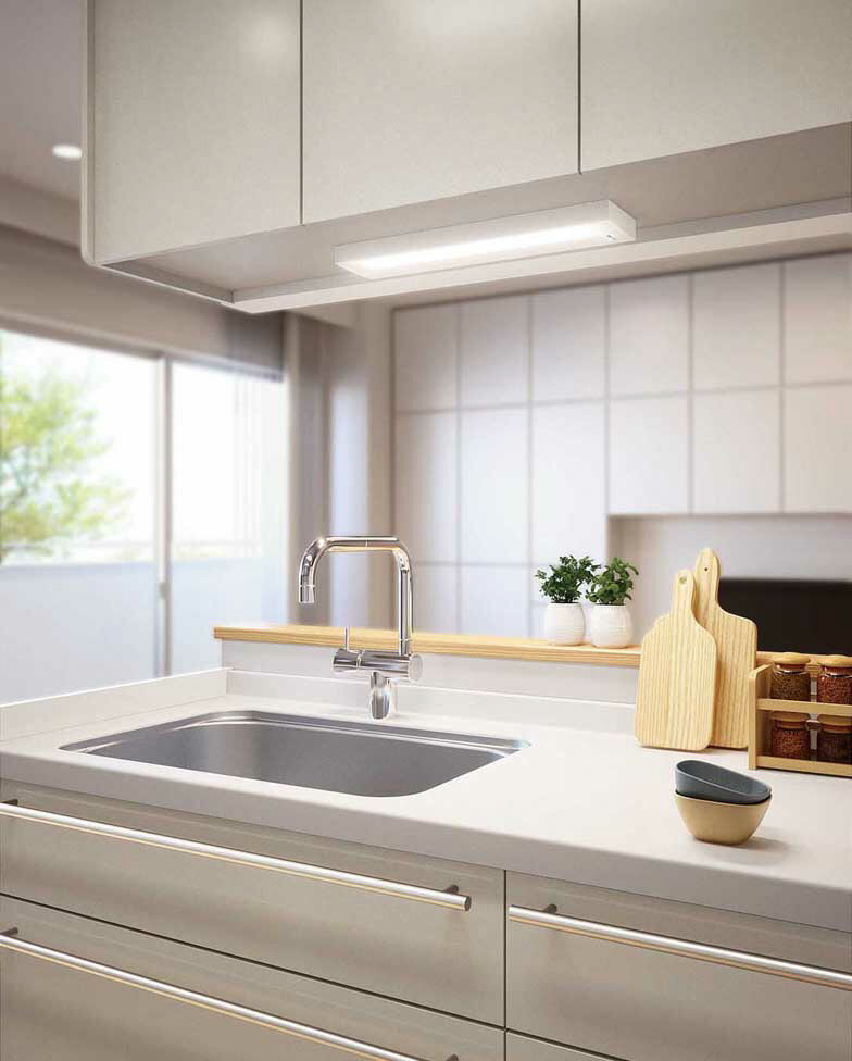 オーデリック キッチンライト スイッチ付 OB255130R 屋内用 昼白色 高演色 工事必要